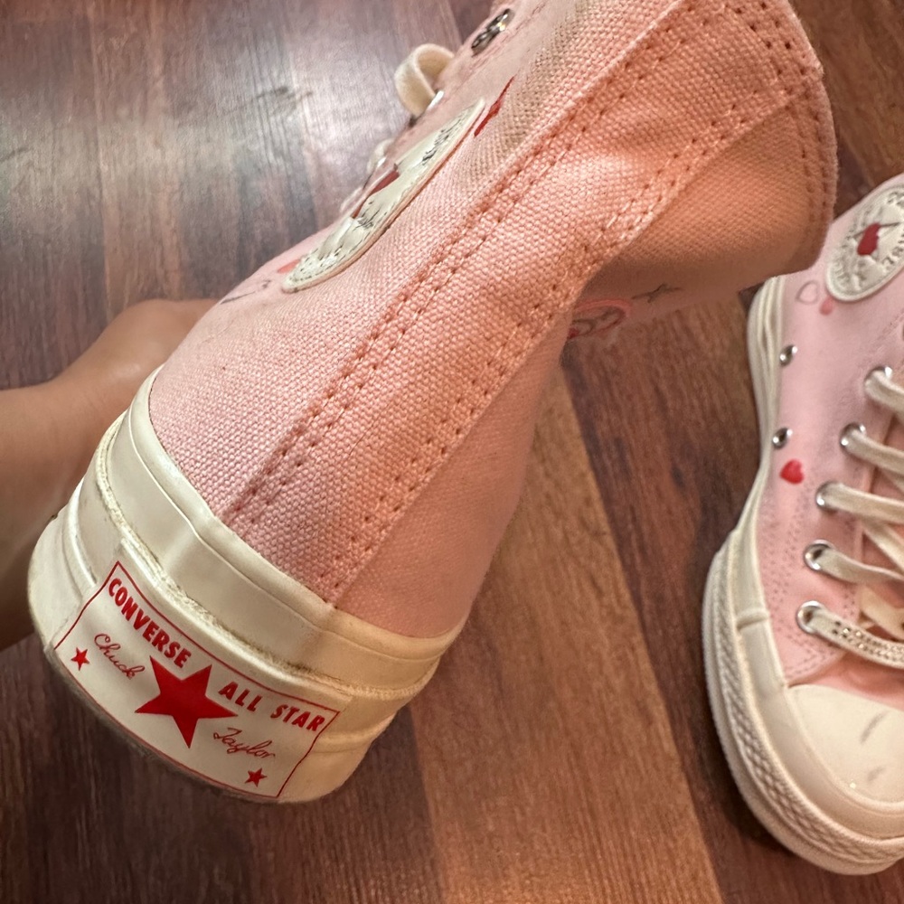 Converse Pink High-Top Sneakers - Picture 3 of 4